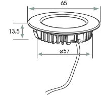 SY7551 Polaris_COB_LED_Cabinet_Light_SY7551_drawing