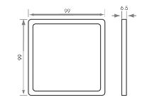 100mm Vega Square Panel Light