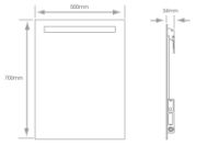 Lithium Battery LED Mirror