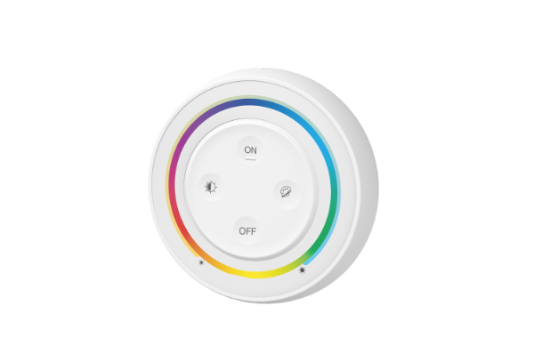 Rainbow Round Remote Control for RGB LED Lighting White 