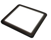 Vega LED Flat Panel Matt Black/Natural White