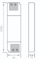 20W/12Vdc LED Power Converter (6 port)