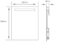 Lithium Battery LED Mirror