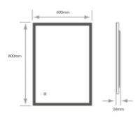 Stockholm LED Mirror with Demister